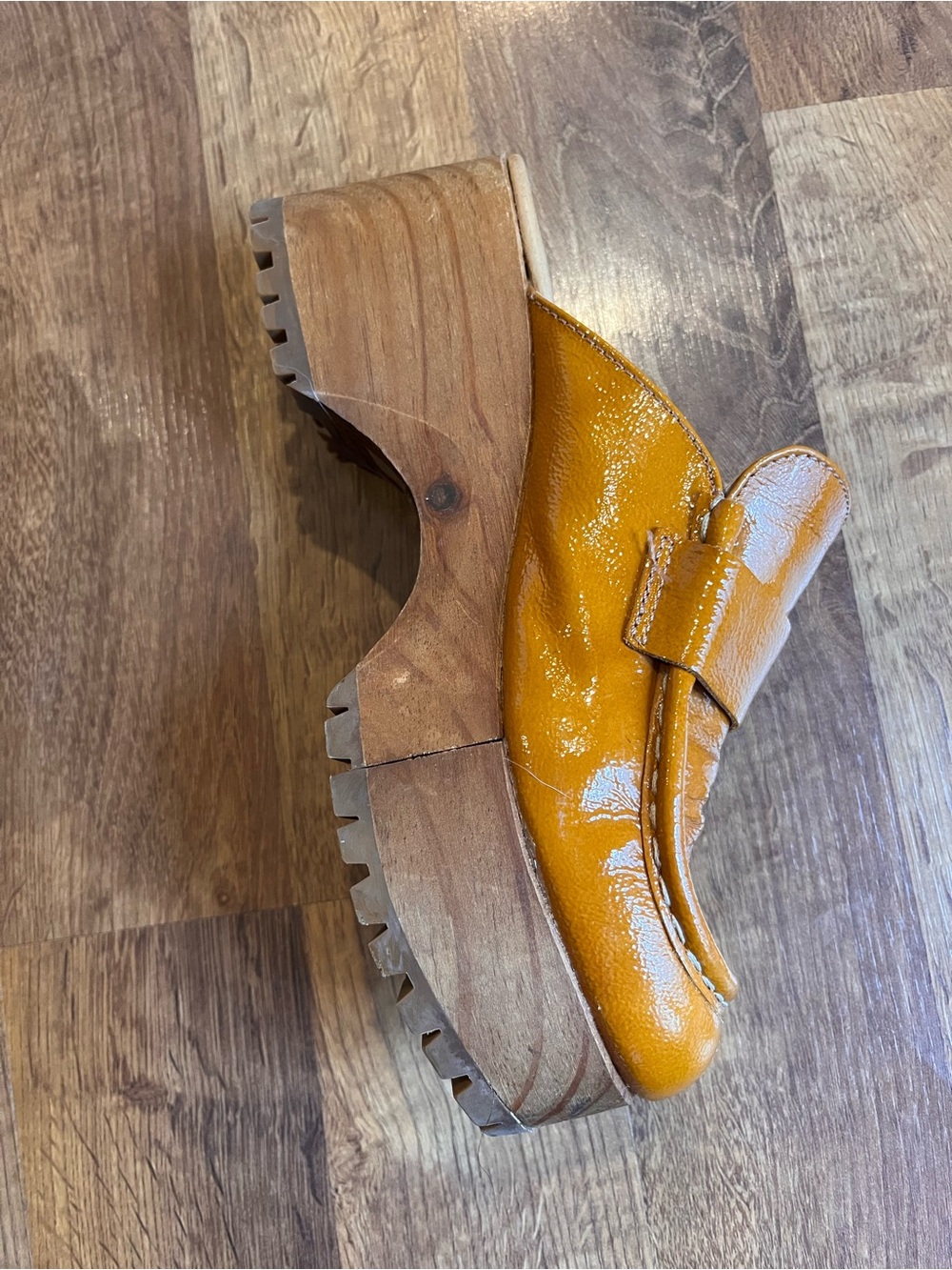 Free People Tan Corbin Loafer Clogs - Picture 5 of 7